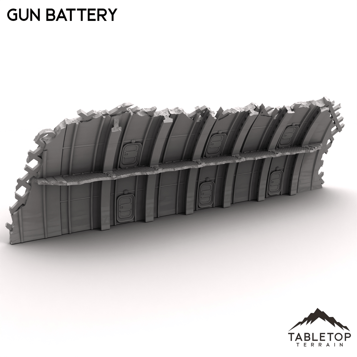 Tabletop Terrain Terrain Gun Battery - Abyssal Redeemer Crashed Flagship