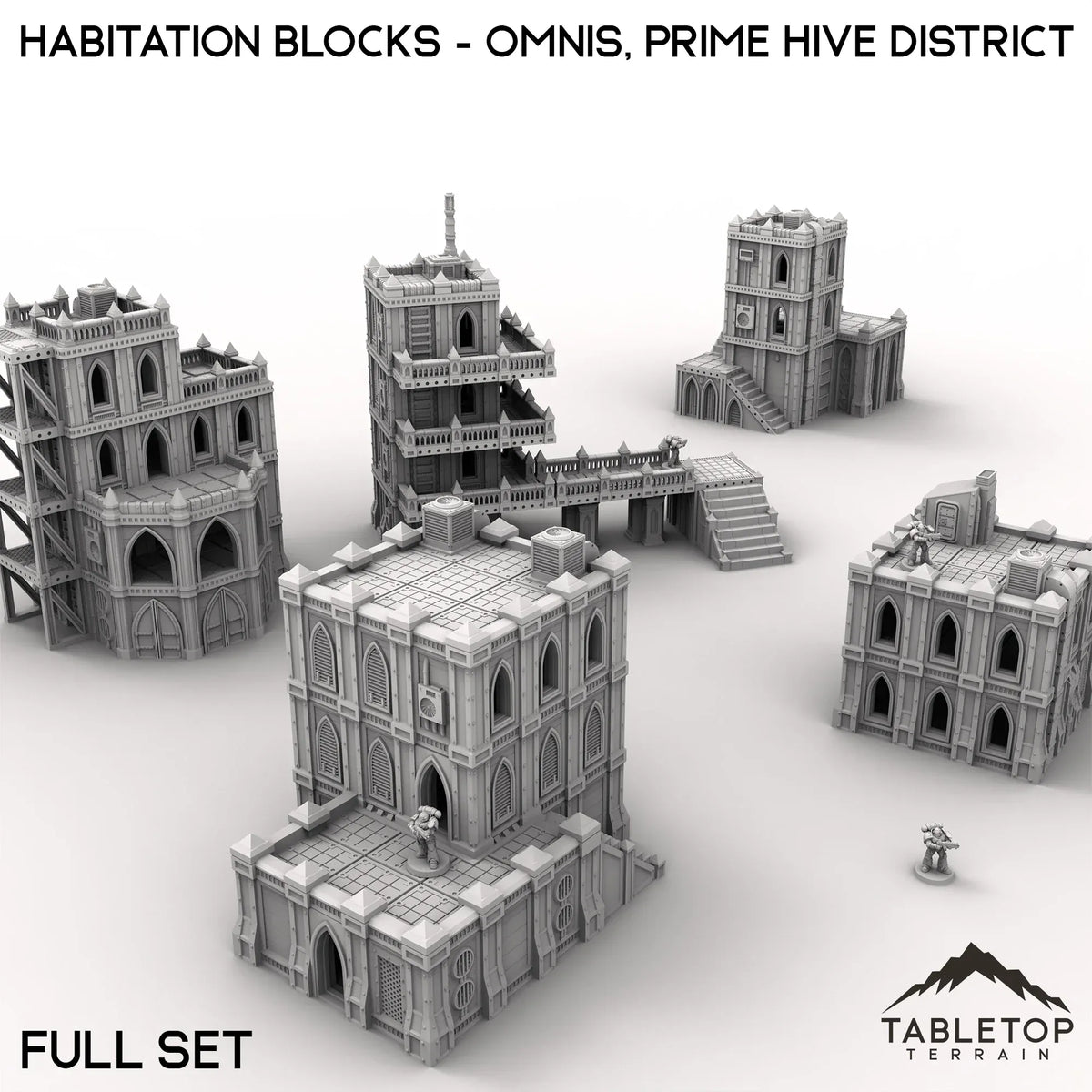 Habitation Blocks - Omnis, Prime Hive District – Tabletop Terrain
