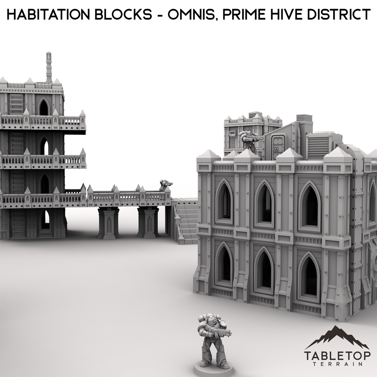 Tabletop Terrain Terrain Habitation Blocks - Omnis, Prime Hive District