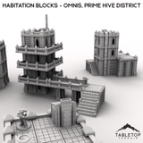 Tabletop Terrain Terrain Habitation Blocks - Omnis, Prime Hive District