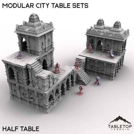 Tabletop Terrain Terrain Half Table / 32mm Modular City Table Sets