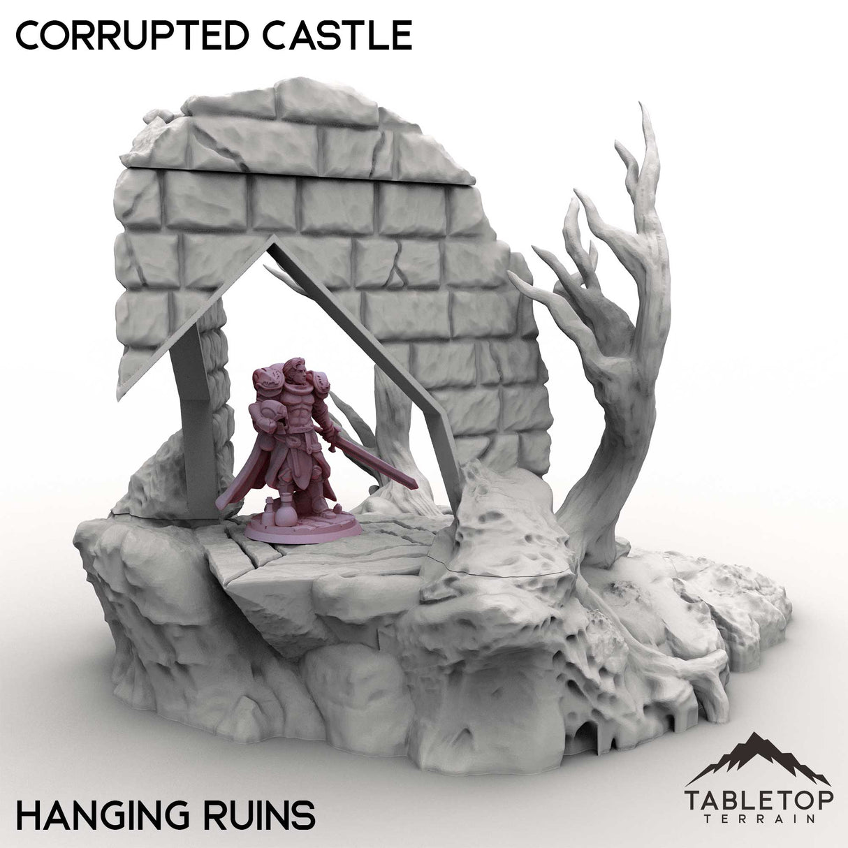 Tabletop Terrain Terrain Hanging Ruins / 32mm Corrupted Castle