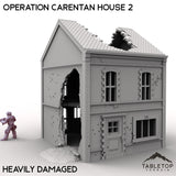 Tabletop Terrain Terrain Heavily Damaged / 32mm Operation Carentan House 2