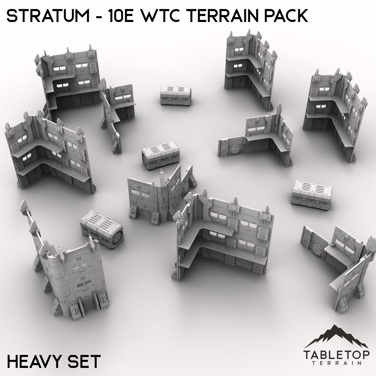 Tabletop Terrain Terrain Heavy Stratum - 10e WTC Terrain Pack