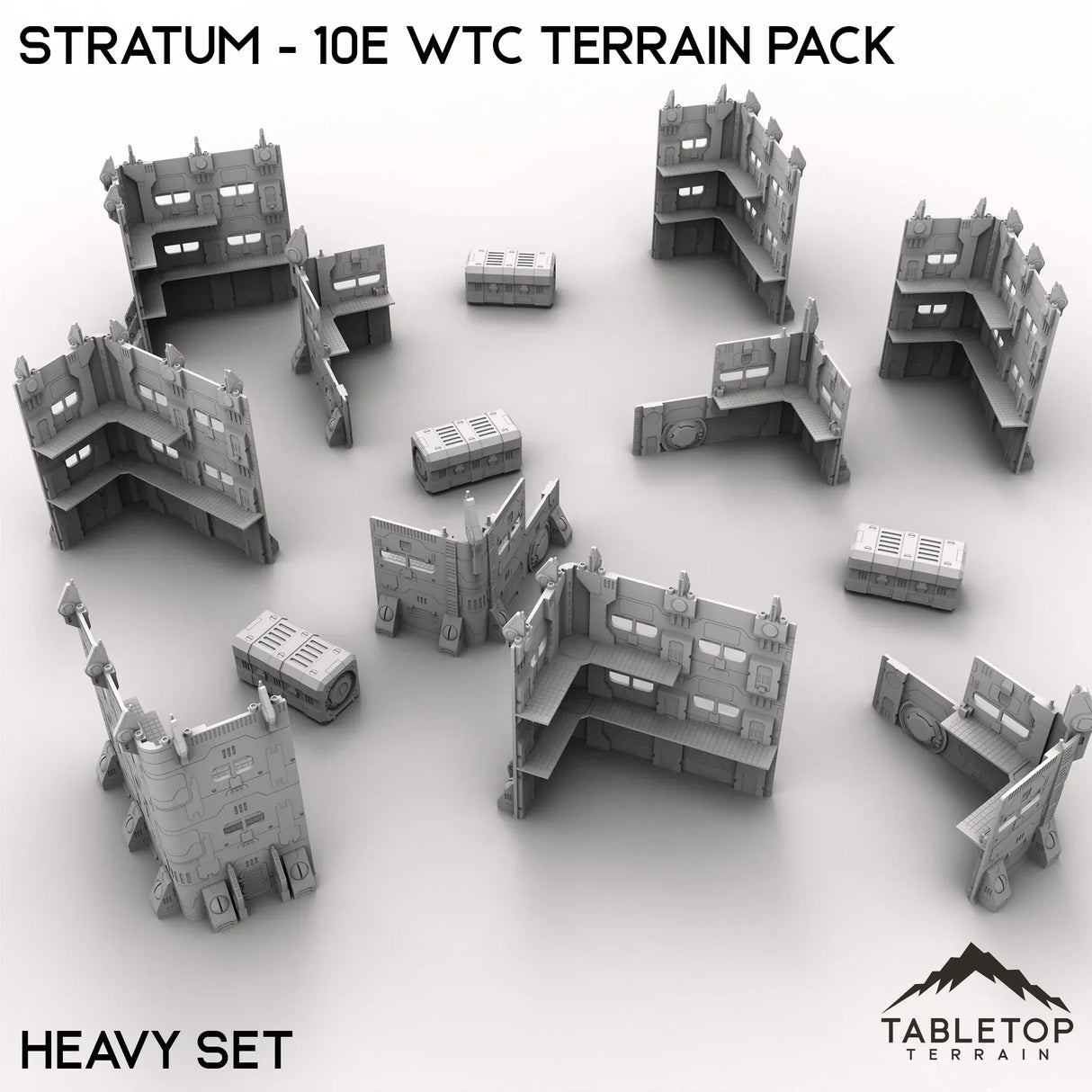 Tabletop Terrain Terrain Heavy Stratum - WTC compatible Terrain Pack