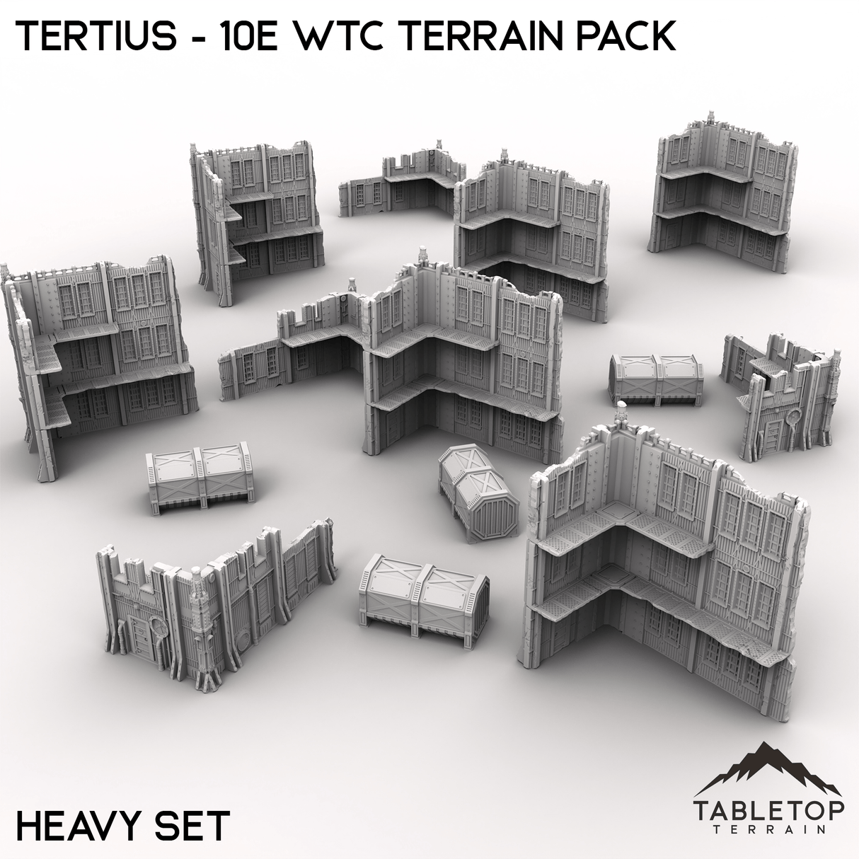 Tabletop Terrain Terrain Heavy Tertius - WTC compatible Terrain Pack