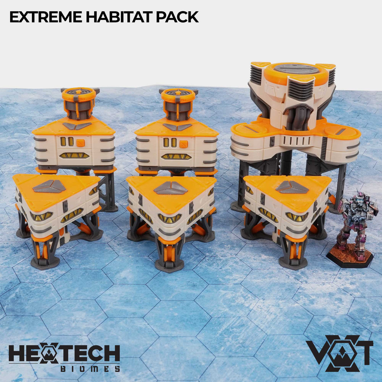 Tabletop Terrain Terrain HEXTECH Biomes - Extreme Habitat Pack - Rimewind Glacier