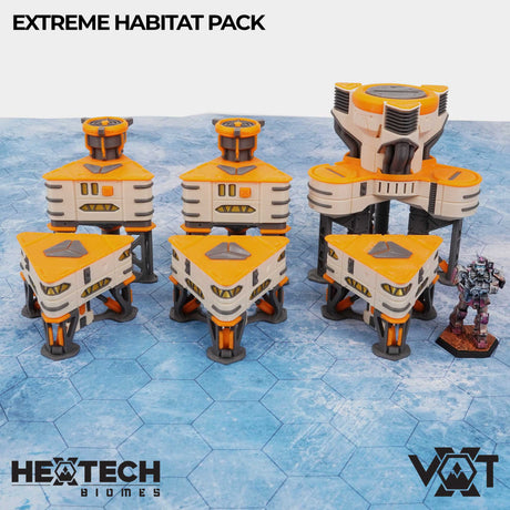 Tabletop Terrain Terrain HEXTECH Biomes - Extreme Habitat Pack - Rimewind Glacier