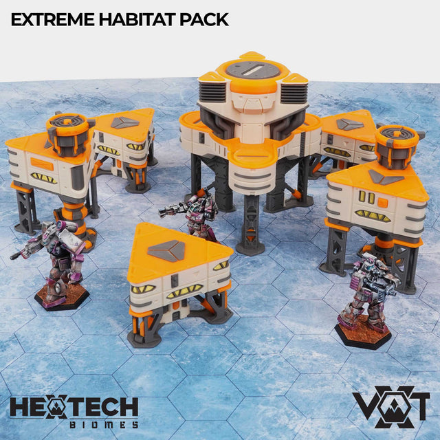 Tabletop Terrain Terrain HEXTECH Biomes - Extreme Habitat Pack - Rimewind Glacier