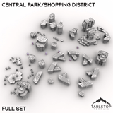 Tabletop Terrain Terrain HEXTECH Central Park/Shopping District - City Map Pack