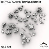 Tabletop Terrain Terrain HEXTECH Central Park/Shopping District - City Map Pack