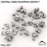 Tabletop Terrain Terrain HEXTECH Central Park/Shopping District - City Map Pack