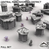 Tabletop Terrain Terrain HEXTECH Central Park/Shopping District - City Map Pack