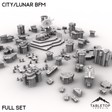 Tabletop Terrain Terrain HEXTECH City/Lunar BFM - City Map Pack