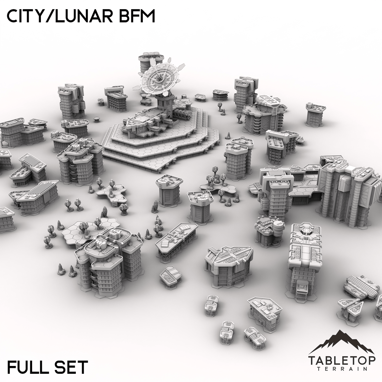 Tabletop Terrain Terrain HEXTECH City/Lunar BFM - City Map Pack
