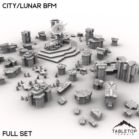 Tabletop Terrain Terrain HEXTECH City/Lunar BFM - City Map Pack