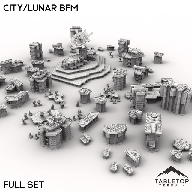 Tabletop Terrain Terrain HEXTECH City/Lunar BFM - City Map Pack