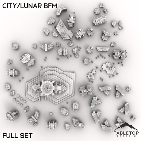 Tabletop Terrain Terrain HEXTECH City/Lunar BFM - City Map Pack