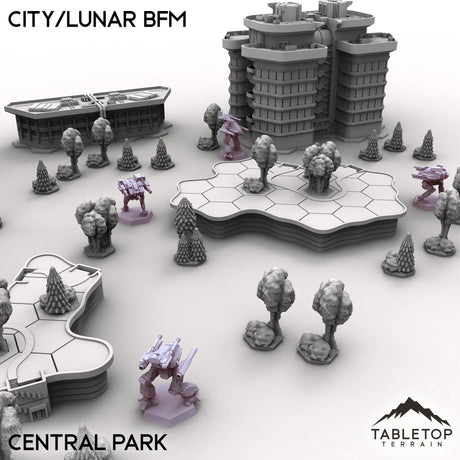 Tabletop Terrain Terrain HEXTECH City/Lunar BFM - City Map Pack
