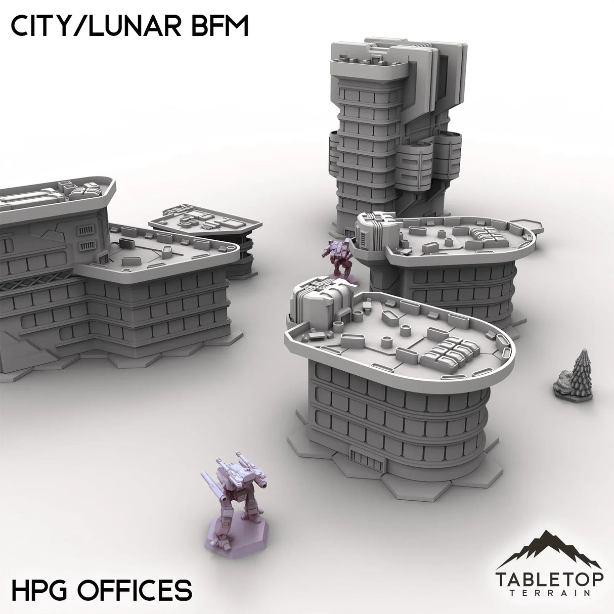 Tabletop Terrain Terrain HEXTECH City/Lunar BFM - City Map Pack