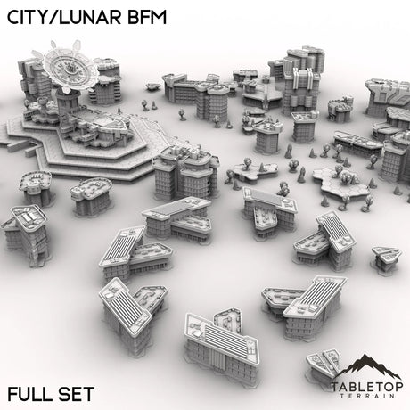 Tabletop Terrain Terrain HEXTECH City/Lunar BFM - City Map Pack