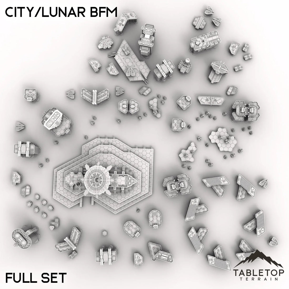 Tabletop Terrain Terrain HEXTECH City/Lunar BFM - City Map Pack