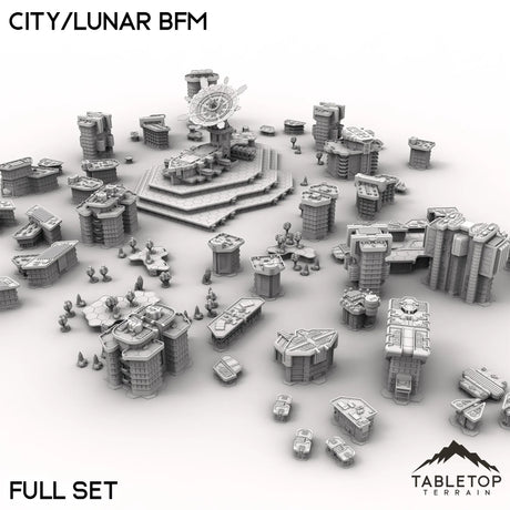 Tabletop Terrain Terrain HEXTECH City/Lunar BFM - City Map Pack
