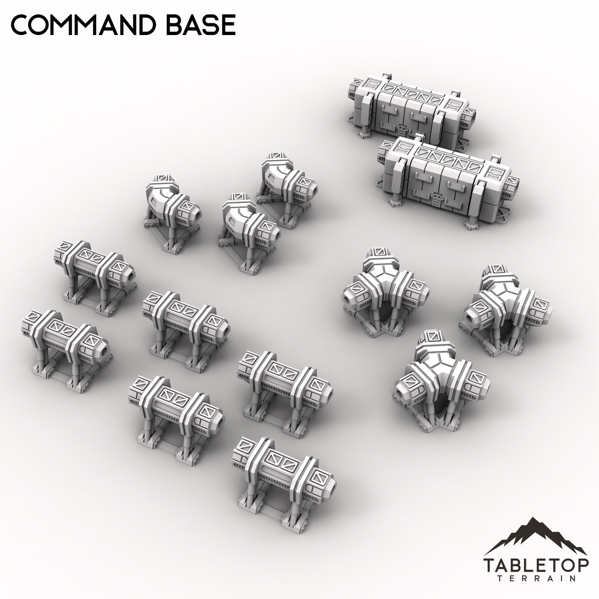 Tabletop Terrain Terrain HEXTECH Command Base - Drop Base Delta