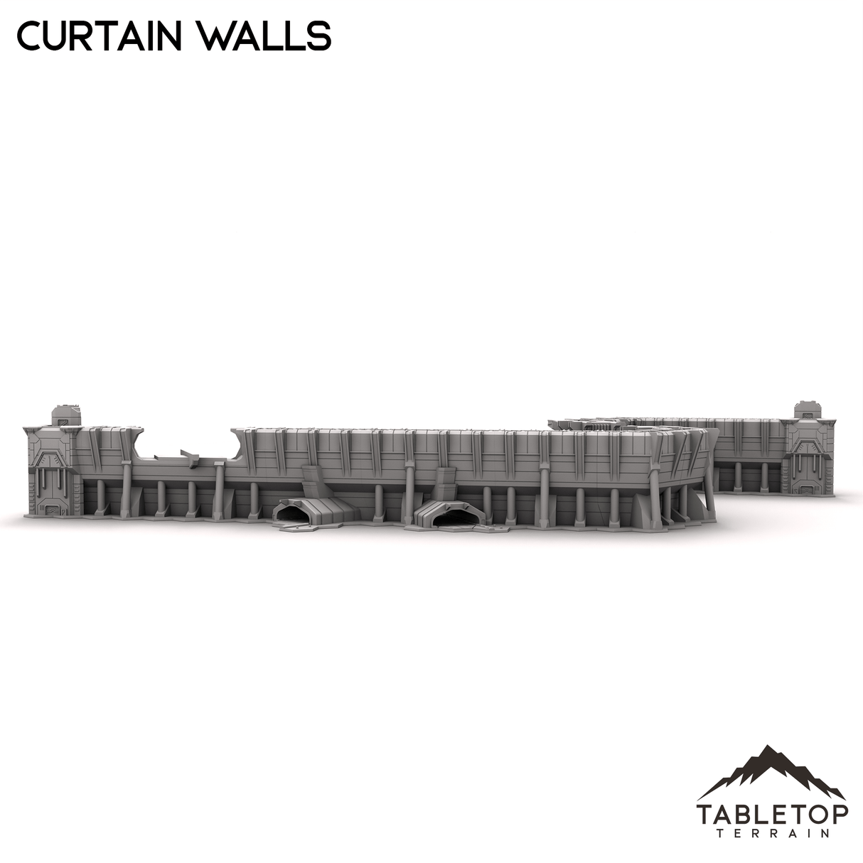 Tabletop Terrain Terrain HEXTECH Curtain Walls Trinity City  - 6mm