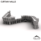 Tabletop Terrain Terrain HEXTECH Curtain Walls Trinity City  - 6mm