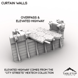 Tabletop Terrain Terrain HEXTECH Curtain Walls Trinity City  - 6mm