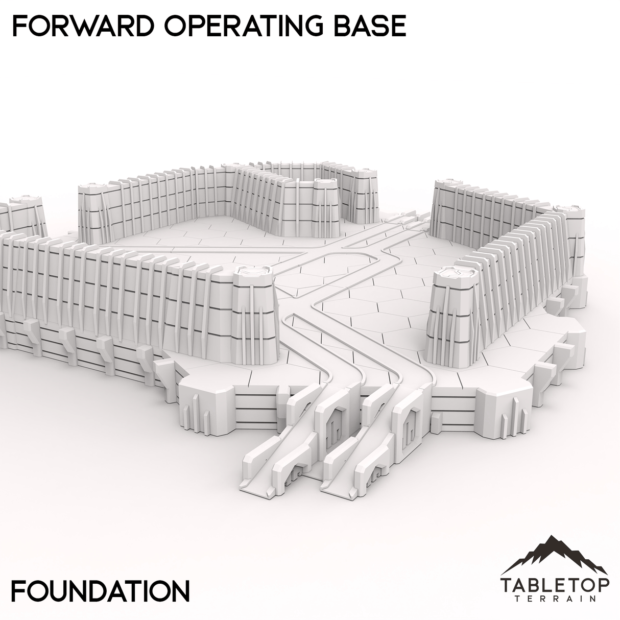 Tabletop Terrain Terrain HEXTECH Forward Operating Base - 6mm