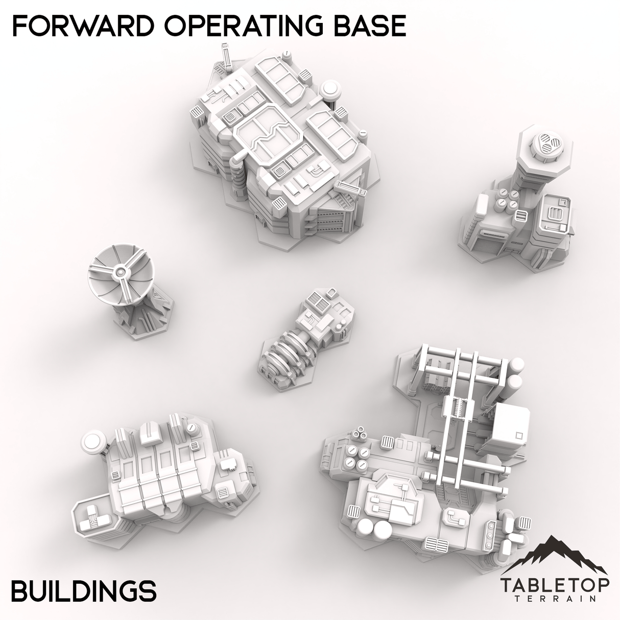 Tabletop Terrain Terrain HEXTECH Forward Operating Base - 6mm