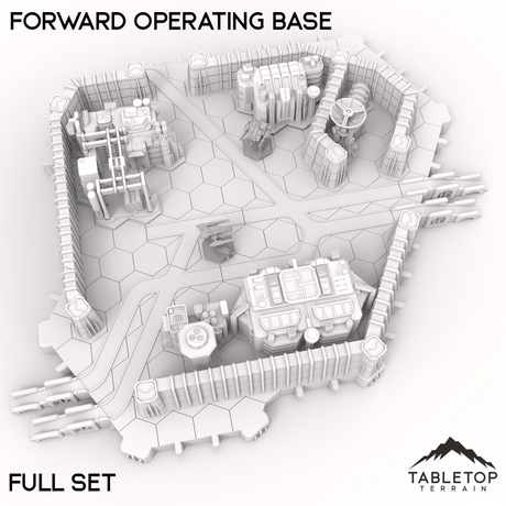 Tabletop Terrain Terrain HEXTECH Forward Operating Base - 6mm