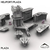 Tabletop Terrain Terrain HEXTECH Heliport/Plaza - City Map Pack