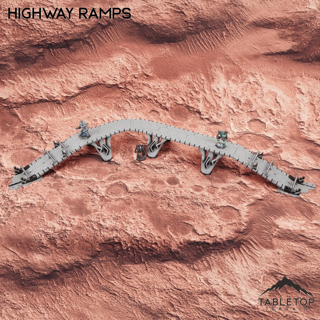 Tabletop Terrain Terrain HEXTECH Highway Ramps Bundle