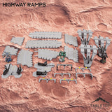 Tabletop Terrain Terrain HEXTECH Highway Ramps Bundle