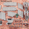 Tabletop Terrain Terrain HEXTECH Highway Ramps Bundle
