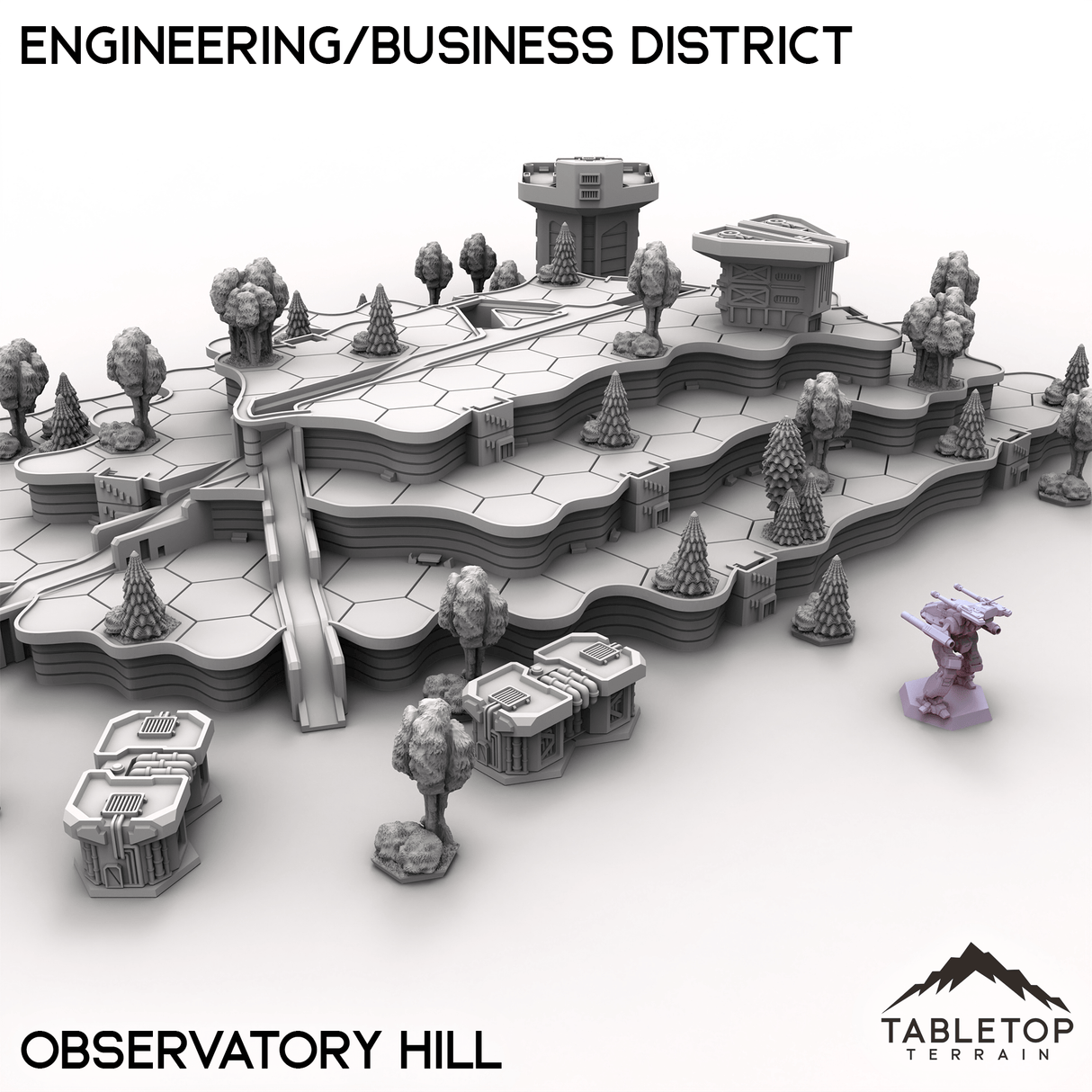 Tabletop Terrain Terrain HEXTECH HPG Engineering/Business District - City Map Pack