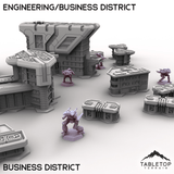 Tabletop Terrain Terrain HEXTECH HPG Engineering/Business District - City Map Pack
