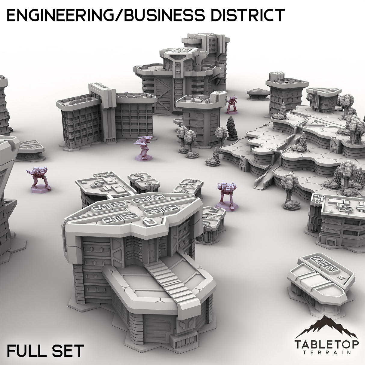 Tabletop Terrain Terrain HEXTECH HPG Engineering/Business District - City Map Pack