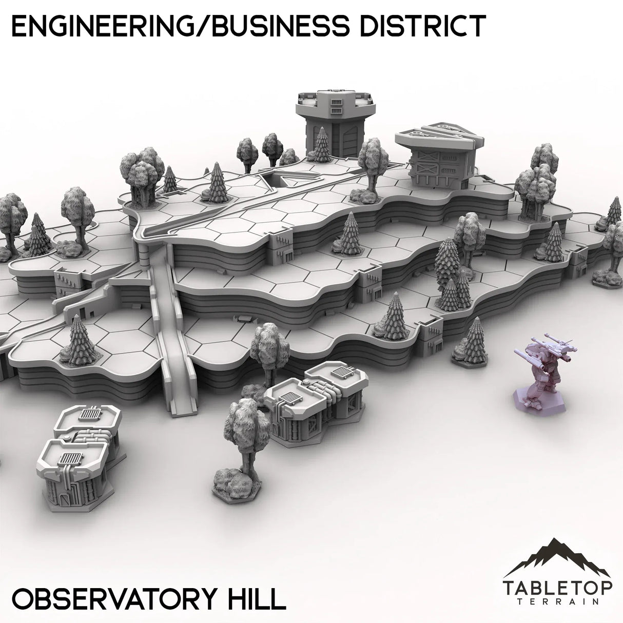 Tabletop Terrain Terrain HEXTECH HPG Engineering/Business District - City Map Pack