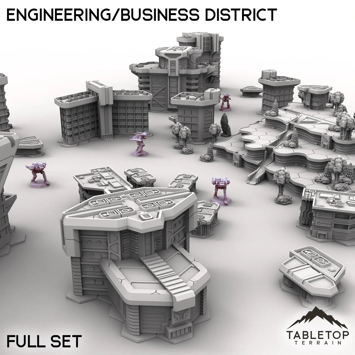 Tabletop Terrain Terrain HEXTECH HPG Engineering/Business District - City Map Pack