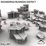 Tabletop Terrain Terrain HEXTECH HPG Engineering/Business District - City Map Pack