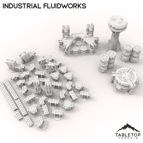 Tabletop Terrain Terrain HEXTECH Industrial Fluidworks - 6mm