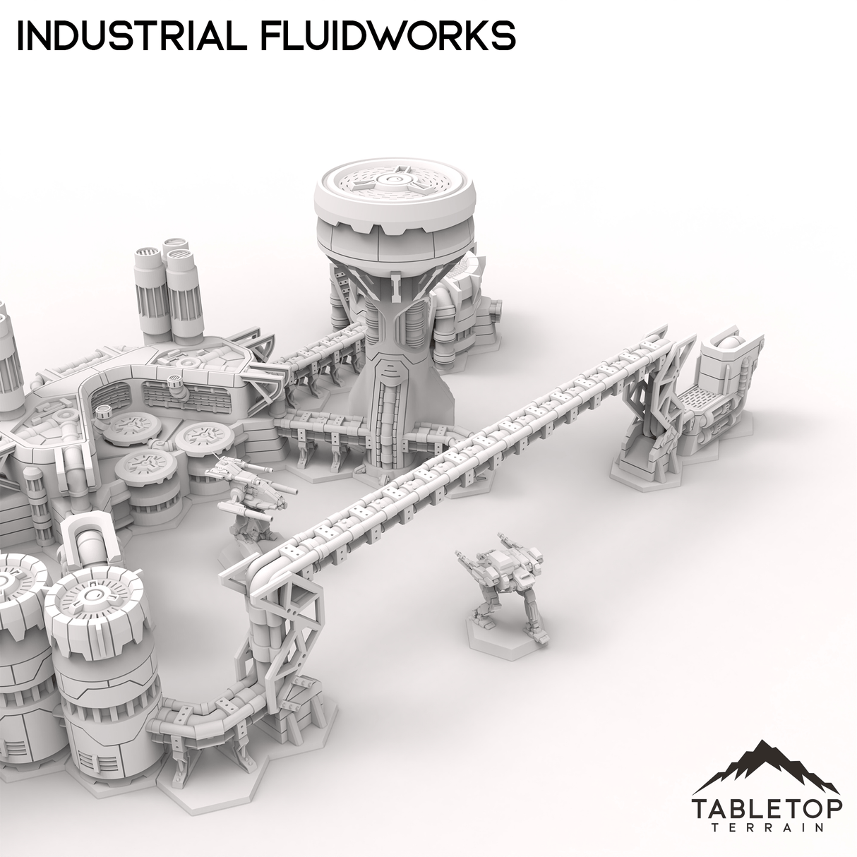 Tabletop Terrain Terrain HEXTECH Industrial Fluidworks - 6mm