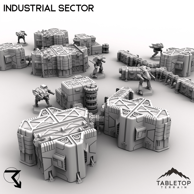 Tabletop Terrain Terrain HEXTECH Industrial Sector - Drop Base Delta