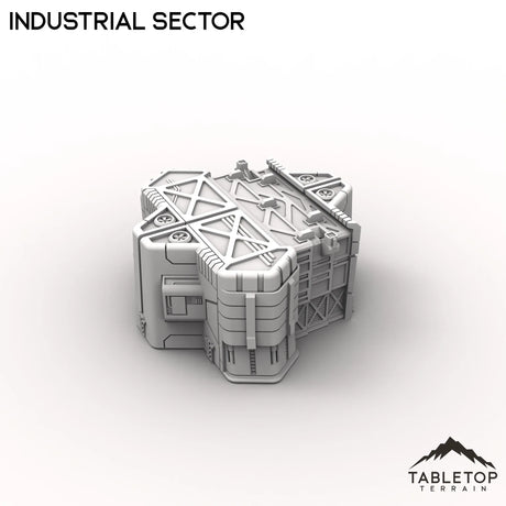 Tabletop Terrain Terrain HEXTECH Industrial Sector - Drop Base Delta
