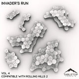 Tabletop Terrain Terrain HEXTECH Invader's Run Map Hill Sets - 6mm