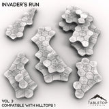 Tabletop Terrain Terrain HEXTECH Invader's Run Map Hill Sets - 6mm